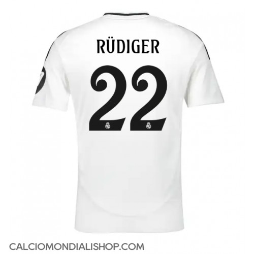 Maglie da calcio Real Madrid Antonio Rudiger #22 Prima Maglia 2024-25 Manica Corta